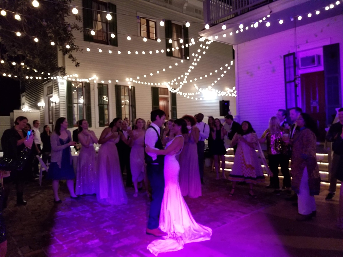 First dance for Couple at Degas House