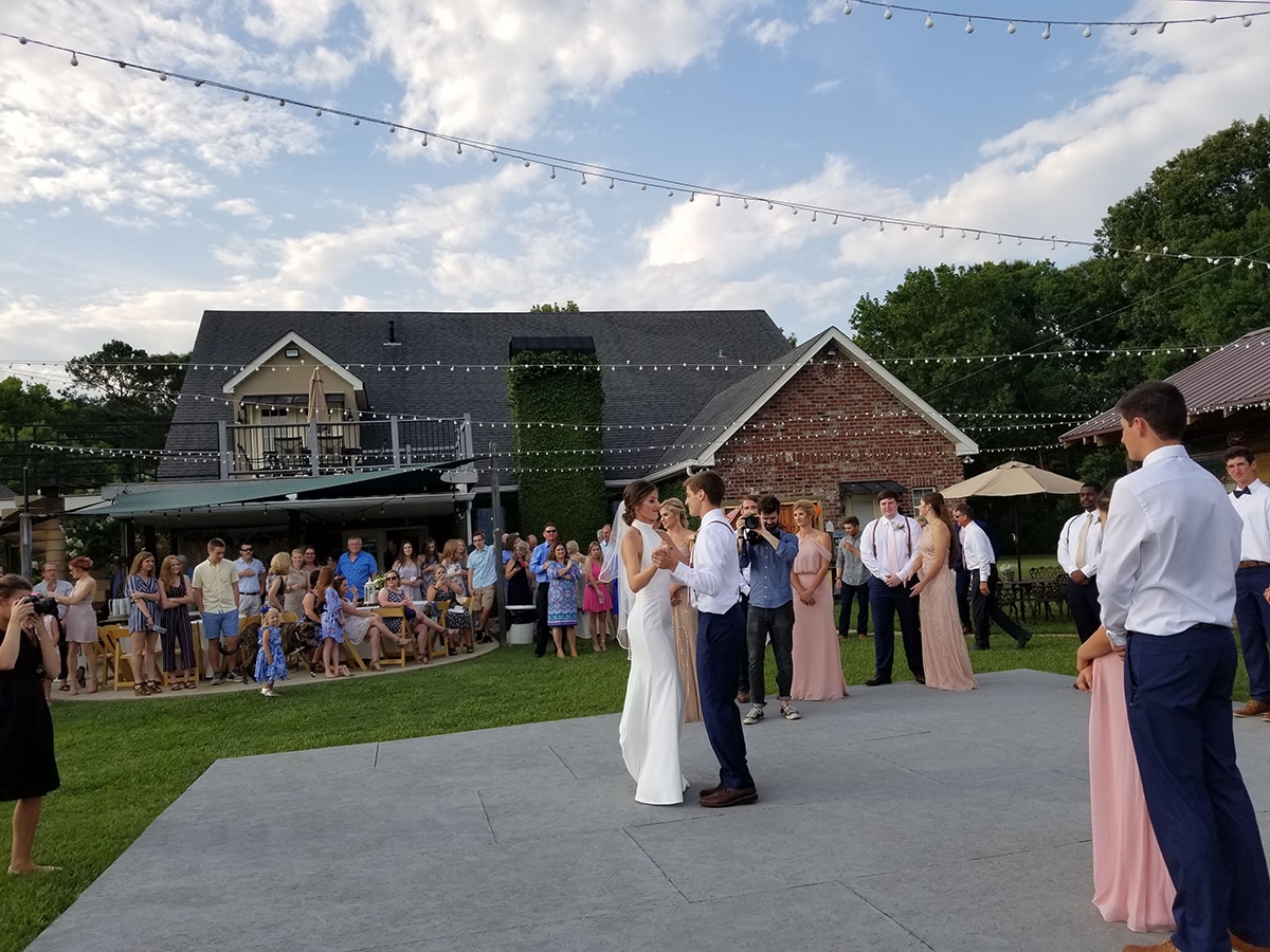 First dance at bride's home